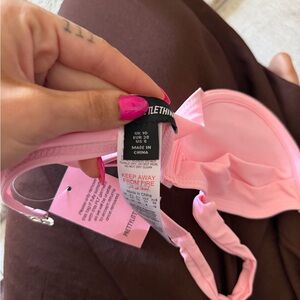 PrettyLittleThing Pale Pink Padded Bikini Top